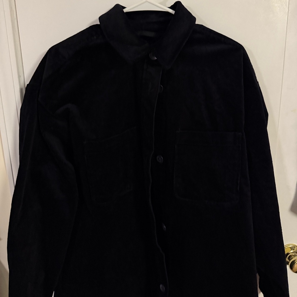 GAP Black Corduroy Shacket